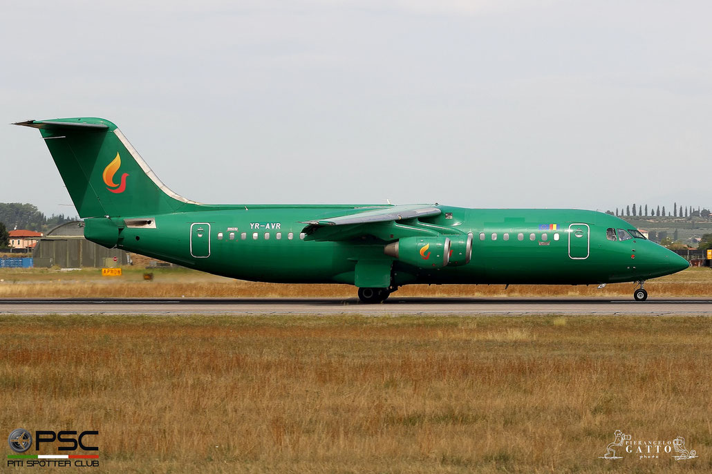 YR-AVR BAe146-300 E3193 Aviro Air @ Aeroporto di Verona 16.06.2017  © Piti Spotter Club Verona