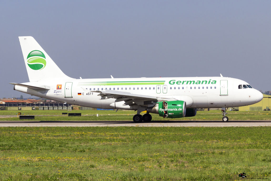 D-ASTT A319-112 3560 Germania @ Aeroporto di Verona 08.04.2017  © Piti Spotter Club Verona
