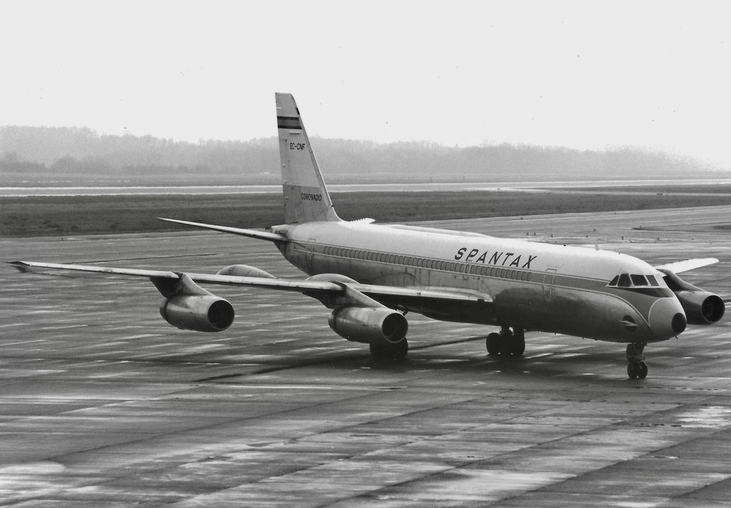 EC-CNF Convair CV-990-30A-6 Coronado 30108 8 CJ-805-23B  Spantax 1962 © collezione Maurizio Noè p.g.c. - Piti Spotter Club Verona