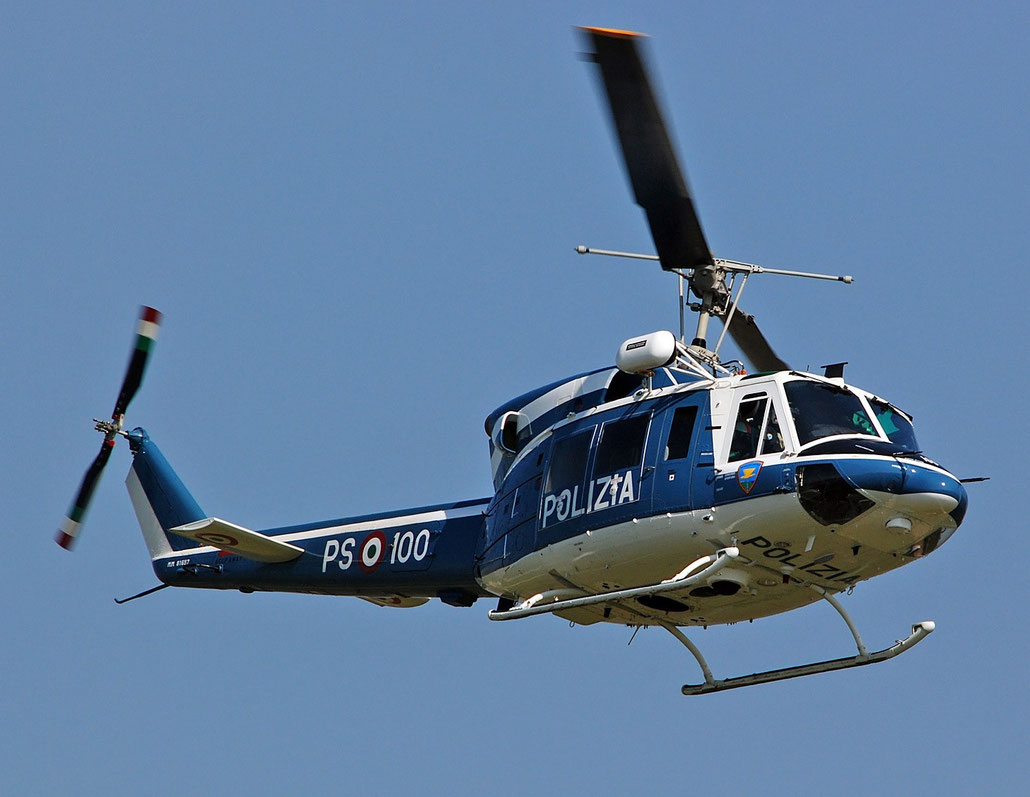 PS-100 Polizia di Stato Helicopter Agusta AB212 Serial 5841 @ Aeroporto di Verona   © Piti Spotter Club Verona
