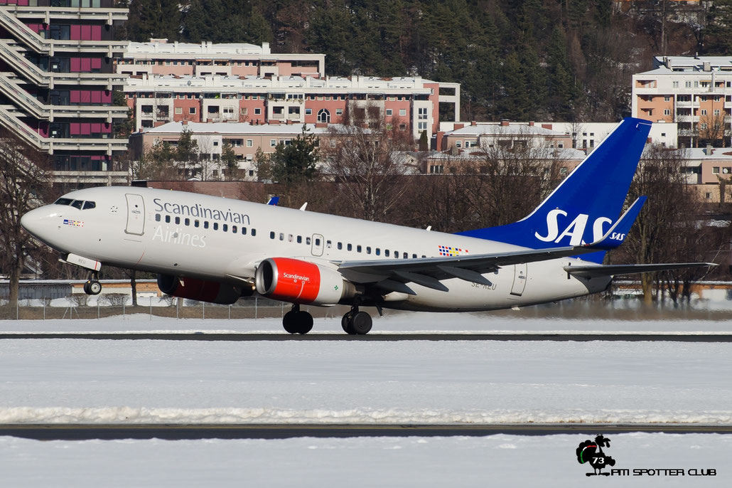 SE-REU B737-76N 33005/1134 SAS Scandinavian Airlines - Scandinavian Airlines System @ Innsbruck Airport 28.01.2017 © Piti Spotter Club Verona