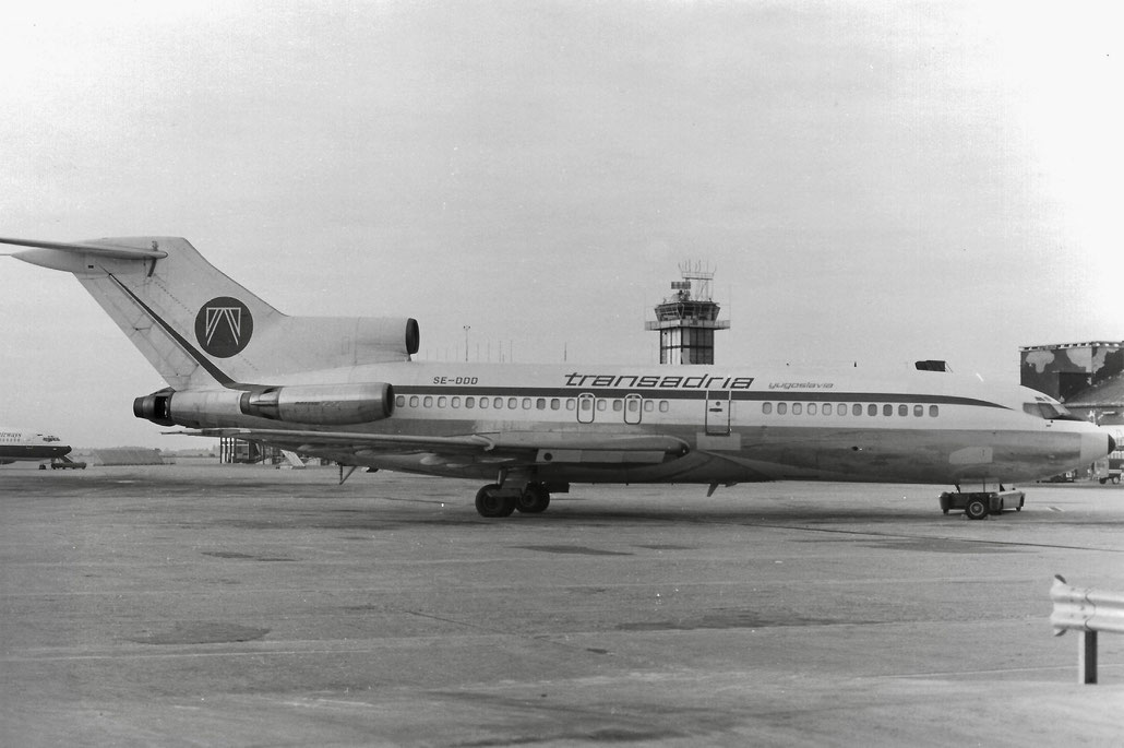 SE-DDD Boeing 727-30C 19313 411 JT8D-7B  Trans Adria 1967  © collezione Maurizio Noè p.g.c. - Piti Spotter Club Verona