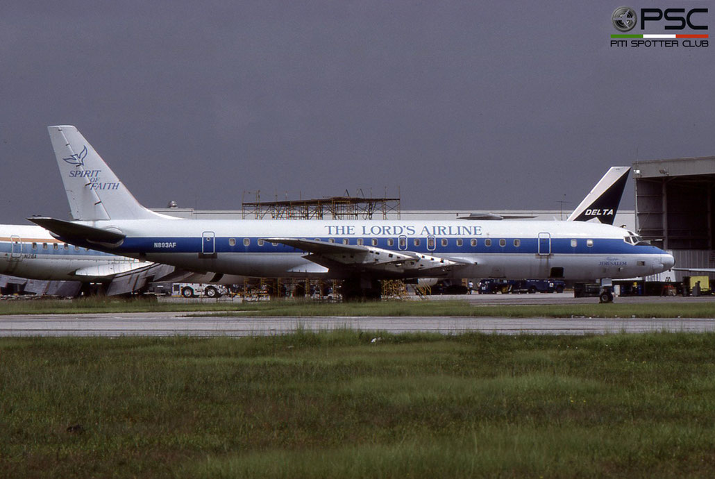 N893AF DC-8-52 45619/142 The Lord's Airline © 2018 courtesy of Marco Ceschi - Piti Spotter Club Verona