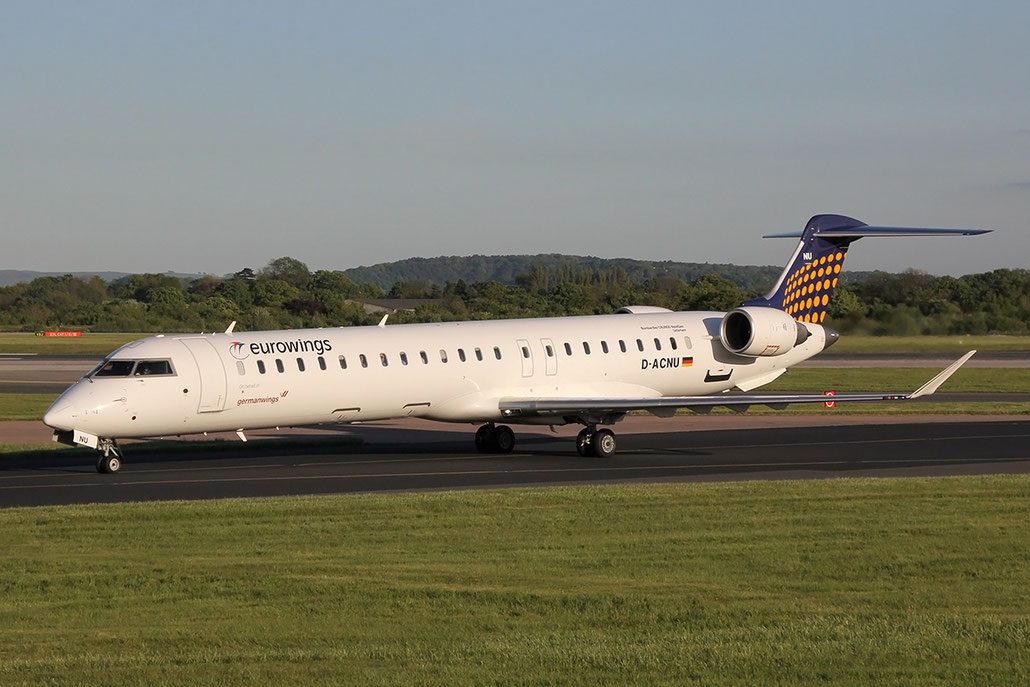 D-ACNU CRJ900LR 15267 Eurowings @ Manchester Airport  13.05.2014 © Piti Spotter Club Verona 