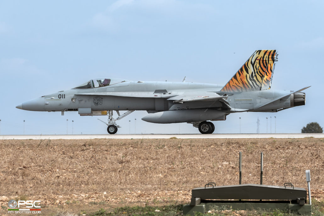 J-5011  F/A-18C-49-MC 1351/SFC011 Fliegerstaffel 11  @ Tiger Meet Gioia del Colle 10 2023 © Piti Spotter Club Verona