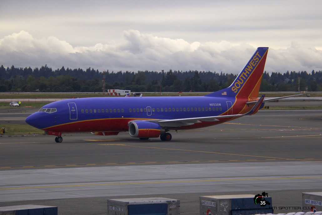 N653SW B737-3H4 28398/2917 Southwest Airlines @ Seattle Tacoma Airport 25.09.2015 © Piti Spotter Club Verona