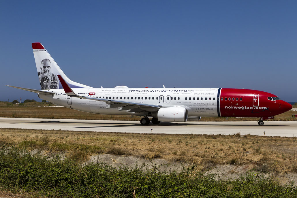 LN-DYU B737-8JP 39008/3725 Norwegian @ Rhodes Airport 07.2015 © Piti Spotter Club Verona