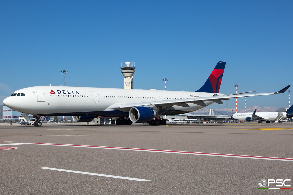 N819NW A330-323E 858 Delta Air Lines @ Milano Malpensa Airport 28.03.2017 © Piti Spotter Club Verona