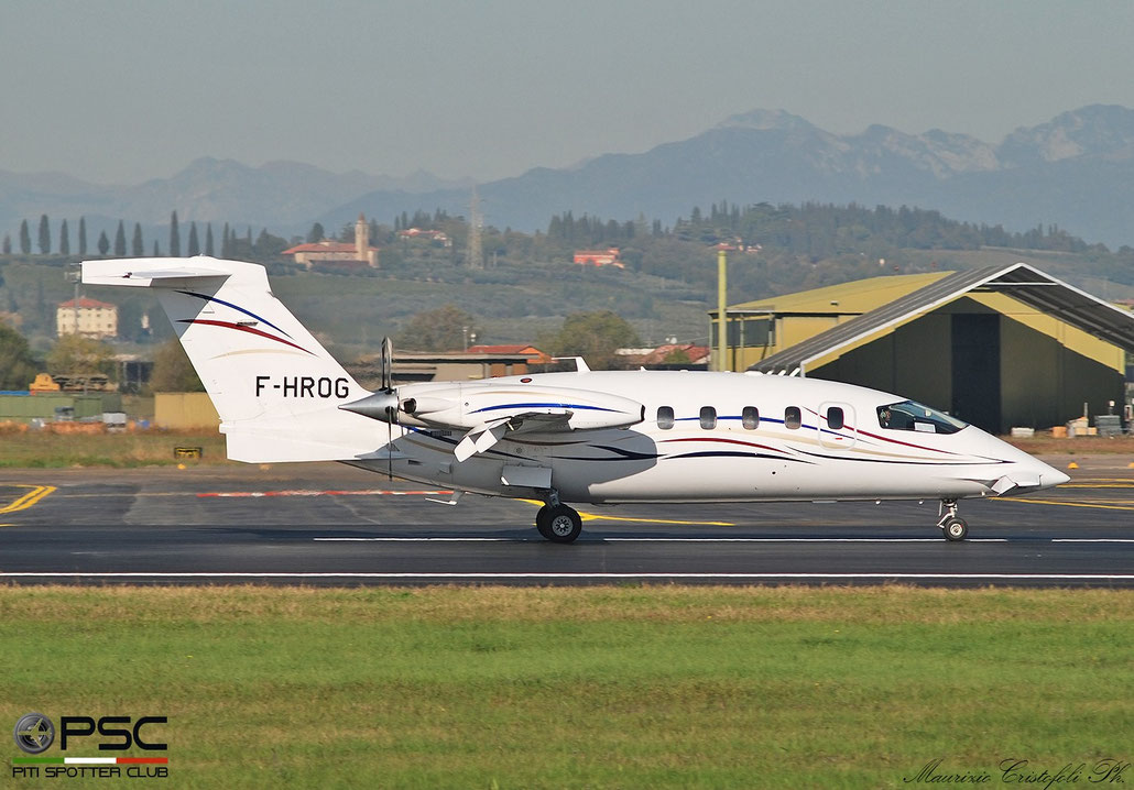 F-HROG  P180  1133  Oyonnair  @ Aeroporto di Verona 11.2021 © Piti Spotter Club Verona