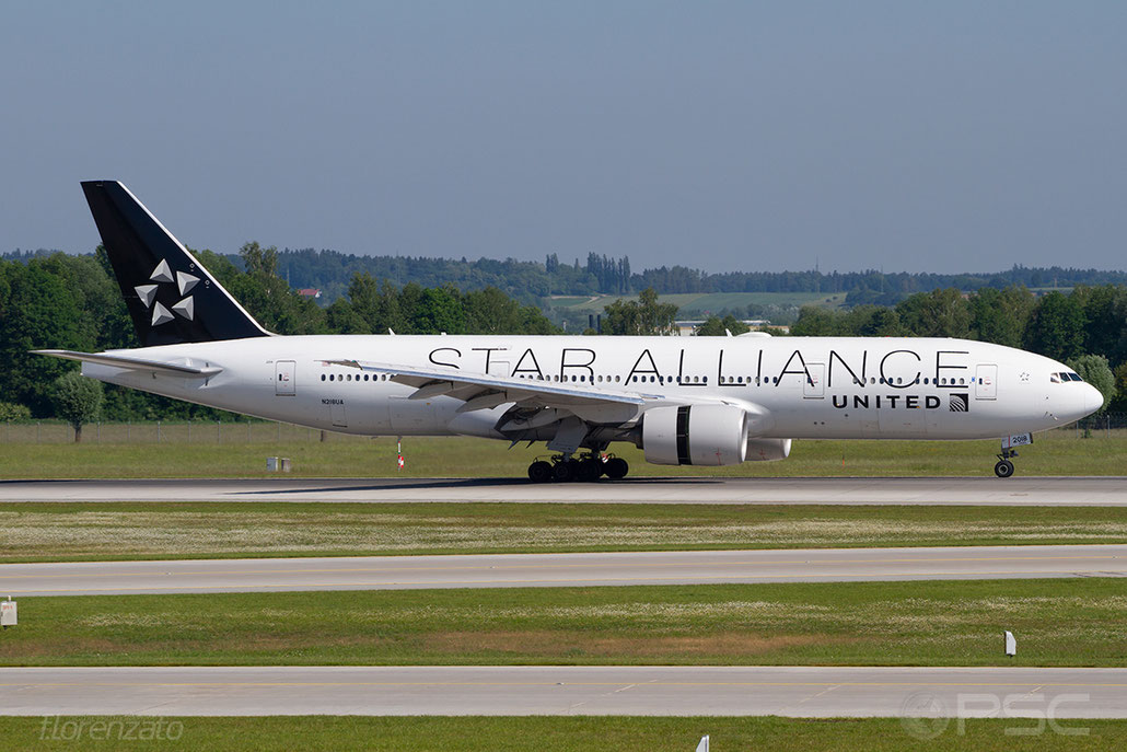 N218UA B777-222ER 30222/317 United Airlines @ Munich  05.2018 © Piti Spotter Club Verona