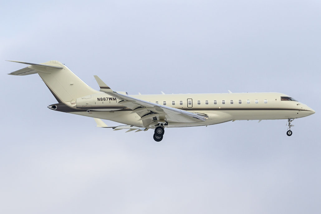N887WM Global Express XRS 9292 Challenger Administration LLC @ Zurich Airport 21.01.2016 © Piti Spotter Club Verona