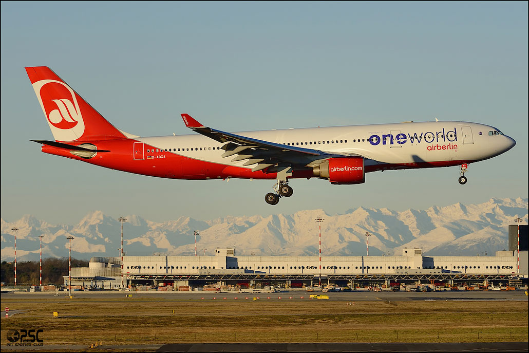 D-ABXA A330-223 288 Air Berlin @ Milano Malpensa Airport 25.01.2014 © Piti Spotter Club Verona