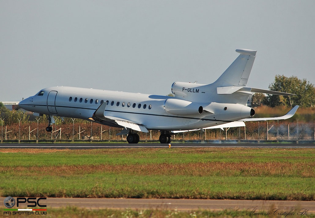 F-GLLM  Falcon 8X  438  Dassault Falcon Services  @ Aeroporto di Verona 11.2021 © Piti Spotter Club Verona