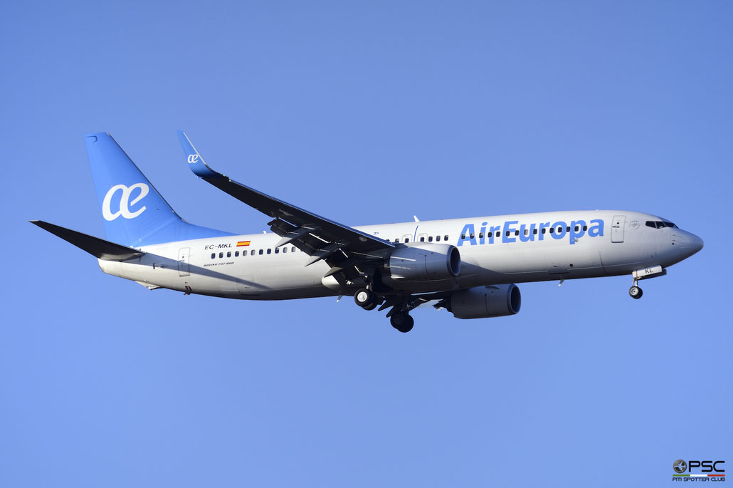 EC-MKL B737-85P 60585/6012 Air Europa @ Milano Malpensa Airport 14.01.2017 © Piti Spotter Club Verona
