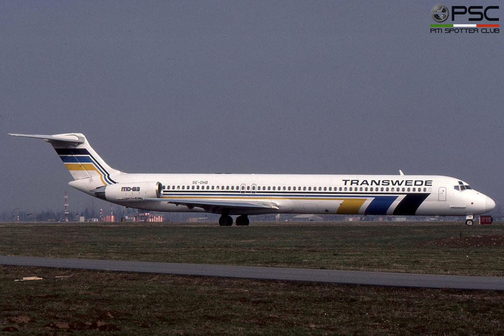 SE-DHB MD-83 49396/1305 Transwede Airways © 2018 courtesy of Marco Ceschi - Piti Spotter Club Verona