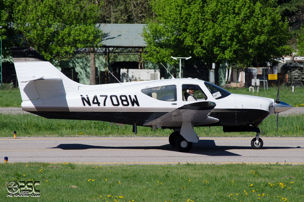 N4708W - Rockwell Commander 112 - Private @ Aeroporto di Bolzano © Piti Spotter Club Verona
