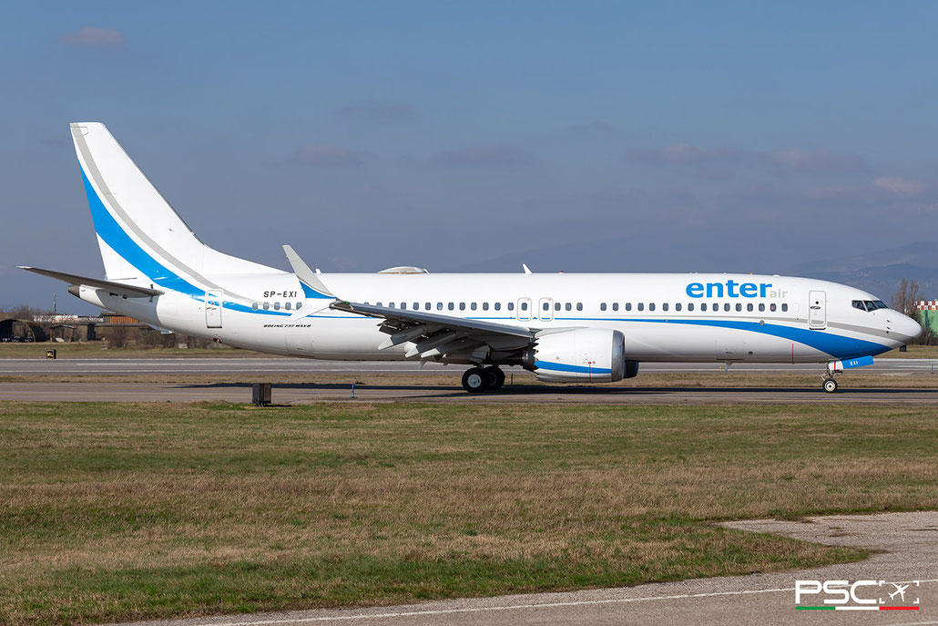 SP-EXI Boeing 737-8 MAX 60224 7405 LEAP-1B  Enter Air 2019 @ Aeroporto di Verona 02 2025  © Piti Spotter Club Verona