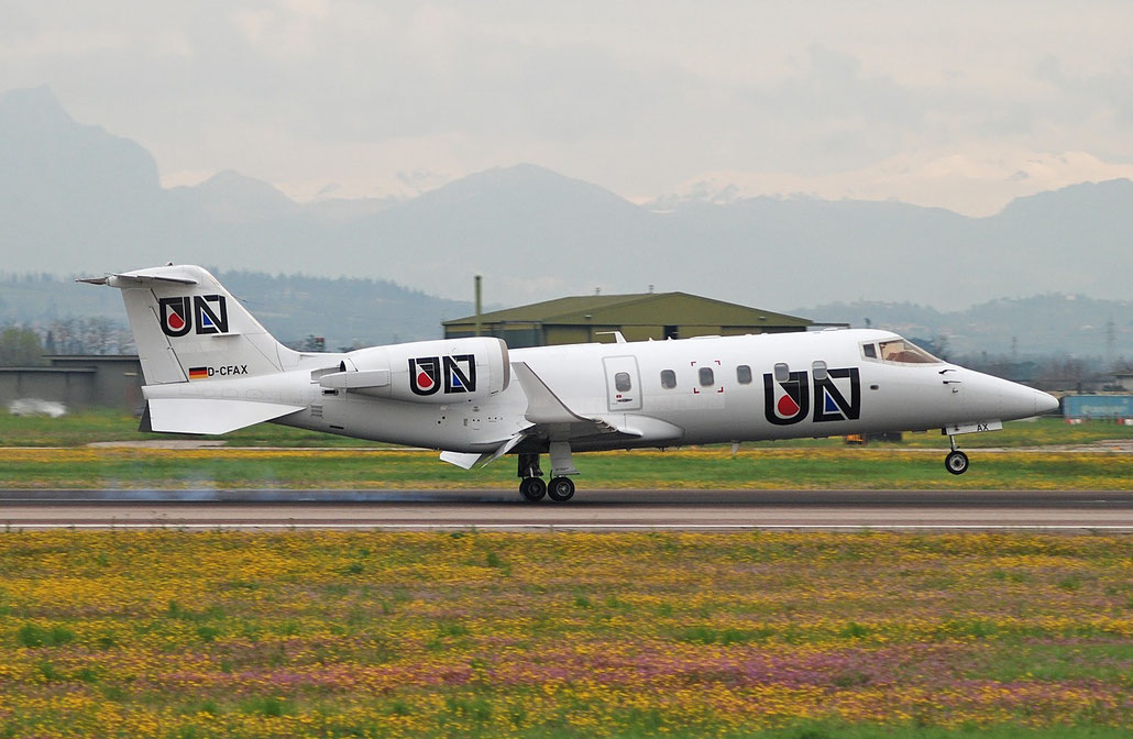 D-CFAX Learjet 60 60-249 FAI Rent-A-Jet @ Aeroporto di Verona 11.04.2018  © Piti Spotter Club Verona