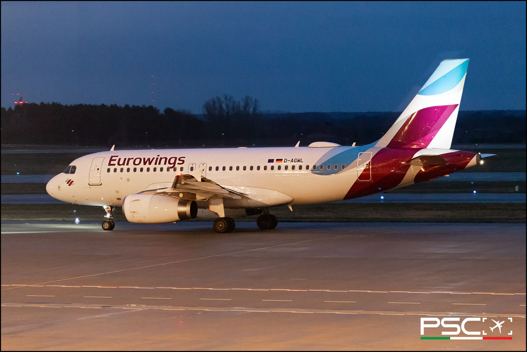 D-AGWL Airbus A319-132 3534  V2524-A5  Eurowings 2008 @ Berlin BER 12 2024 e © Piti Spotter Club Verona
