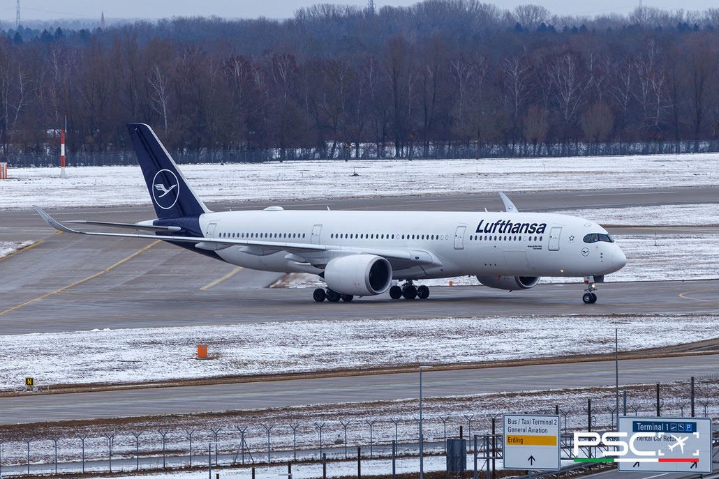 D-AIVE Airbus A350-941 724  Trent XWB-84 Darmstadt Lufthansa 2025 @ Munich MUC 02 2026 © Piti Spotter Club Verona