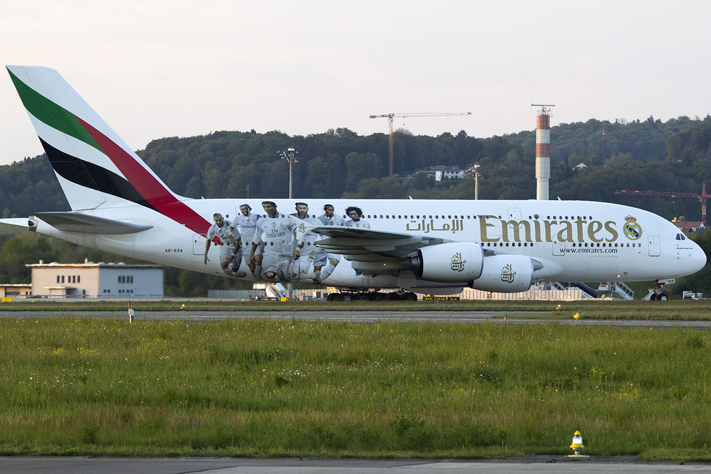 A6-EOA A380-861 159 Emirates @ Zurich Airport 05.2016 © Piti Spotter Club Verona