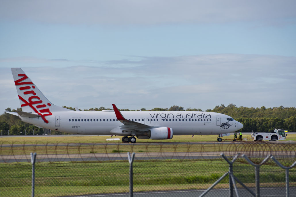 VH-YFR Boeing 737-8FE 41012 4543 cfm56-7B26 Scamander Beach Virgin Australia (SMBC Aviation Capital) 2013 @ Brisbane BNE 08 2025 © Piti Spotter Club Verona