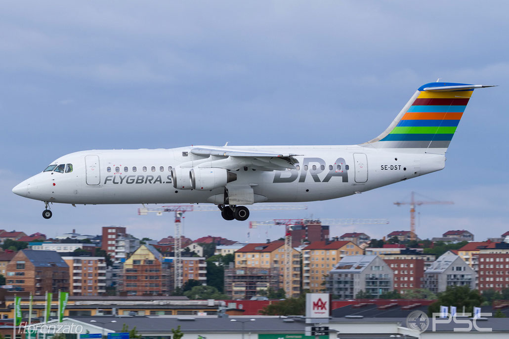 SE-DST BAe146-RJ100 E3247 BRA - Braathens Regional Airlines @ Stockholm Bromma Airport 19.08.2016 © Piti Spotter Club Verona