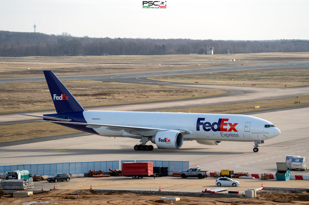 N883FD B777-FHT 39285/897 FedEx Express @ Colonia/Bonn 02.2024 © Piti Spotter Club Verona