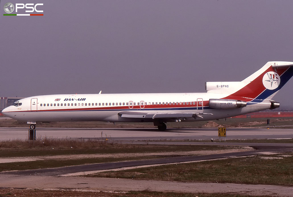 G-BPND B727-2D3 21021/1082 Dan-Air London © 2018 courtesy of Marco Ceschi - Piti Spotter Club Verona