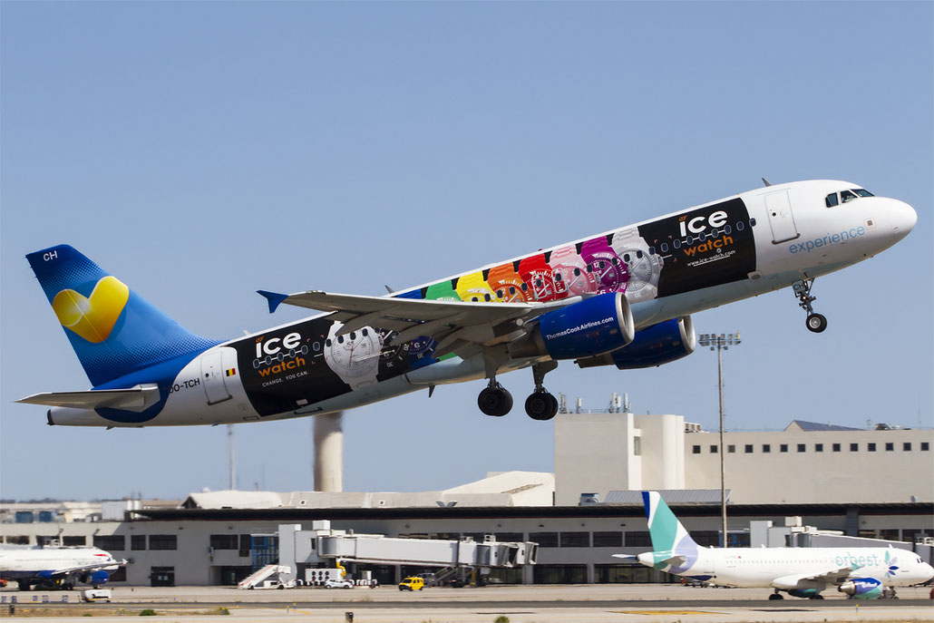 OO-TCH A320-214 1929 Thomas Cook Airlines Belgium @ Palma de Mallorca Airport 07.2014 © Piti Spotter Club Verona