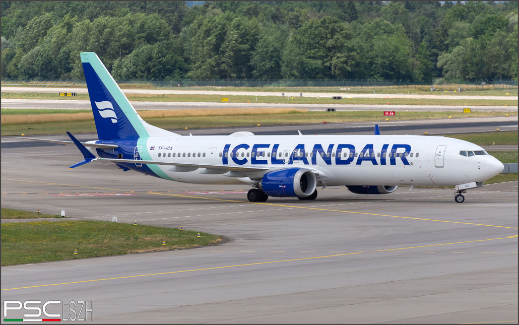 TF-ICA B737-9 44357/7348 Icelandair @ Zurich 07.2023 © Piti Spotter Club Verona