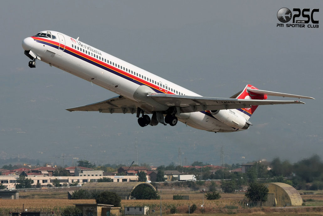 I-SMEL  MD-82  49247/1151  Meridiana  @ Aeroporto di Verona © Piti Spotter Club Verona 