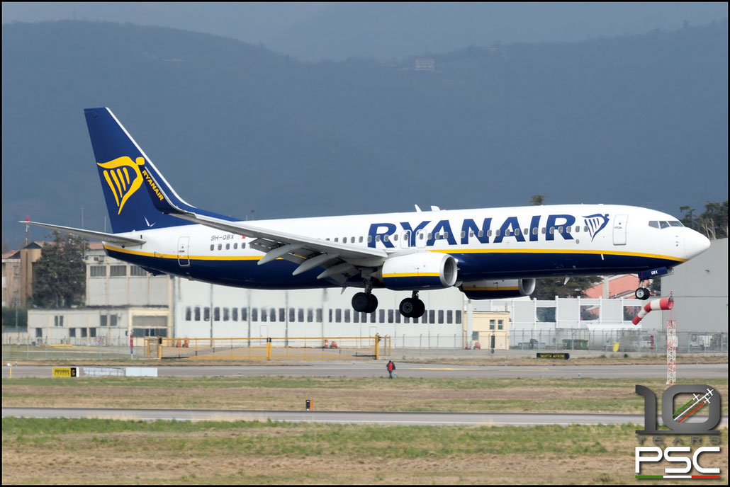 9H-QBX  B737-8AS  61580/5782  Malta Air  @ Bergamo Airport © 02 2022 Piti Spotter Club Verona
