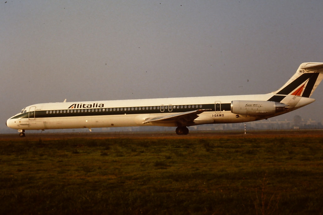 I-DAWD  MD-82  49199/1143  Alitalia  © courtesy of Marco Ceschi - Piti Spotter Club Verona