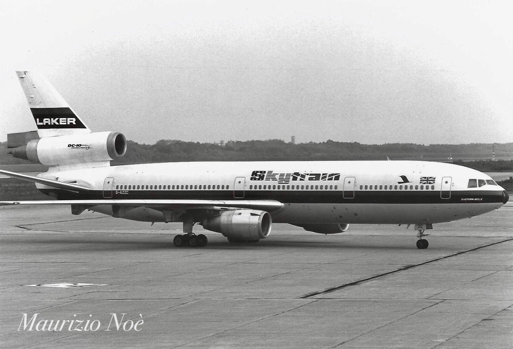 G-AZZC Douglas DC-10-10 46905 47 CF6-6D1A  Laker Airways 1972 © collezione Maurizio Noè p.g.c. - Piti Spotter Club Verona