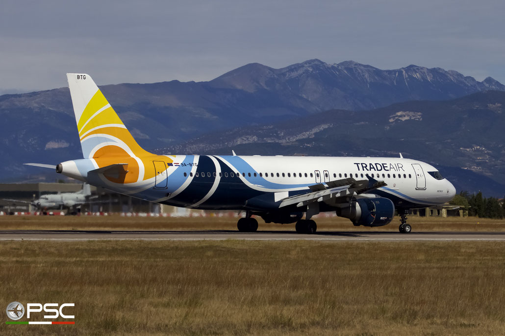 9A-BTG A320-212 795 Trade Air @ Aeroporto di Verona 03.09.2017  © Piti Spotter Club Verona