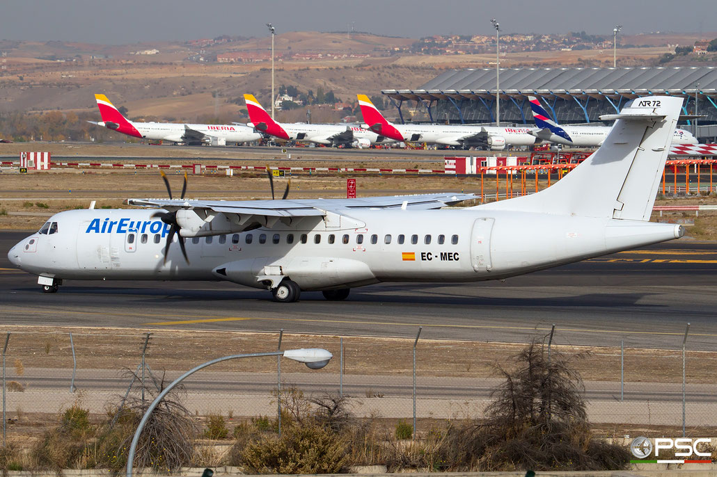 EC-MEC ATR72-212A 595 Air Europa @ Madrid Airport 23.11.2017 © Piti Spotter Club Verona