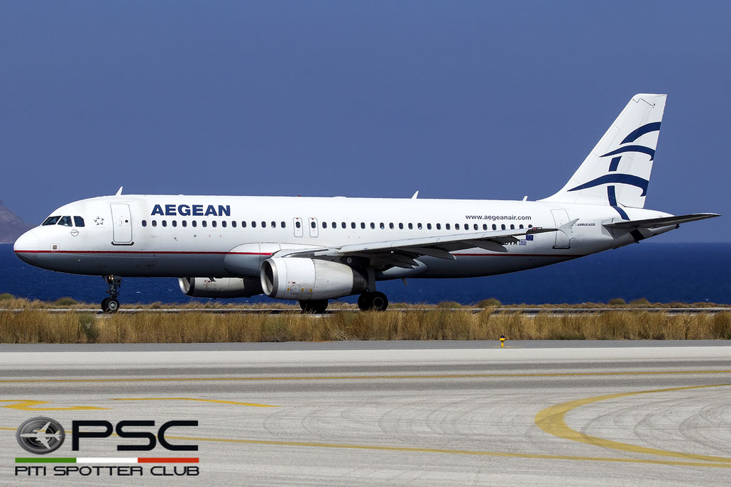 SX-DVM A320-232 3439 Aegean Airlines @ Heraklion Airport 09.2016 © Piti Spotter Club Verona