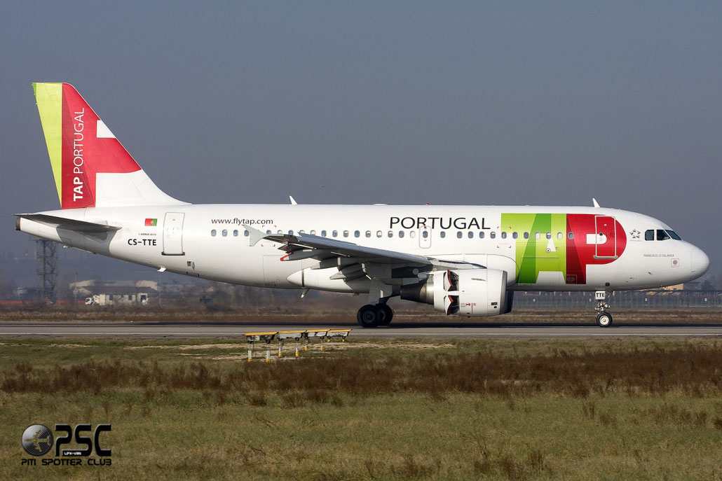 CS-TTE A319-111 821 TAP Portugal - Transportes Aéreos Portugueses @ Aeroporto di Verona © Piti Spotter Club Verona