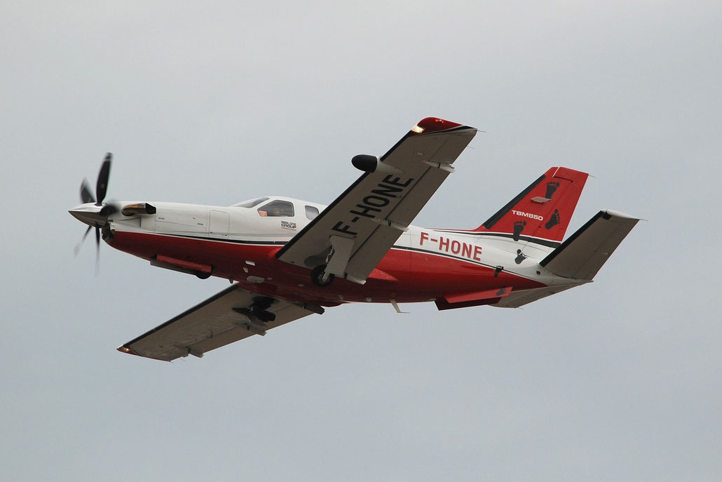 F-HONE TBM-850 649 Abalone European Aviation Sas @ Aeroporto di Verona © Piti Spotter Club Verona