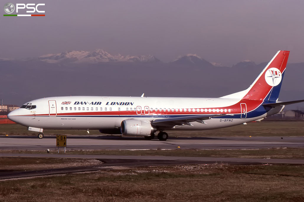 G-BPNZ B737-4Q8 24332/1866 Dan-Air London © 2018 courtesy of Marco Ceschi - Piti Spotter Club Verona