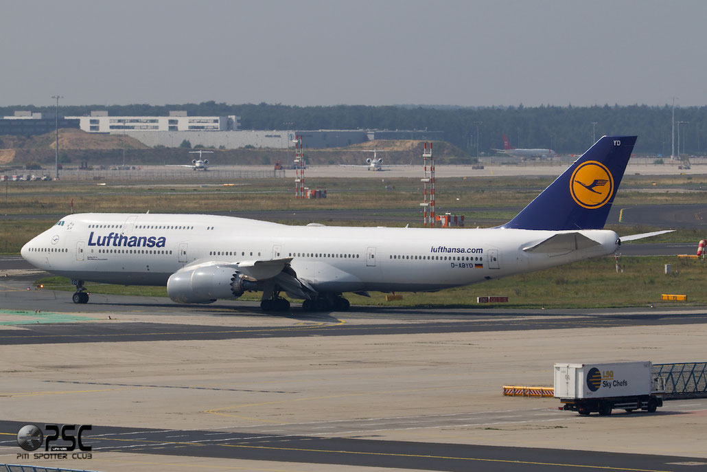 D-ABYD B747-830 37829/1453 Lufthansa @ Frankfurt Airport  25.07.2014 © Piti Spotter Club Verona
