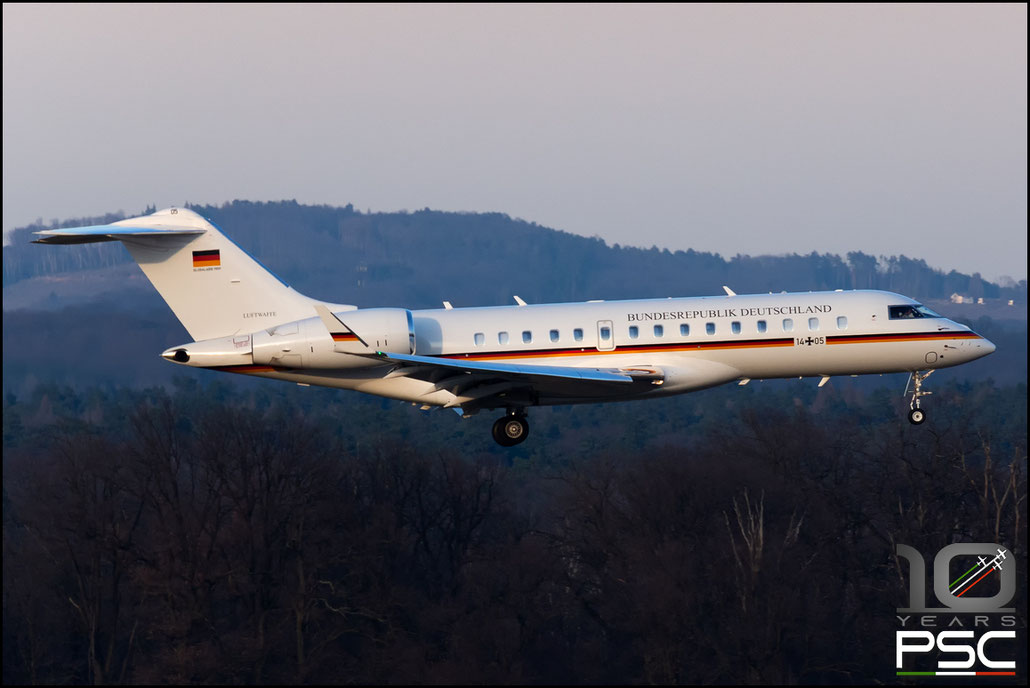 14+05   Global 6000  9859  FBS BMVg @ Colonia - Koeln Airport © 02 2022 Piti Spotter Club Verona