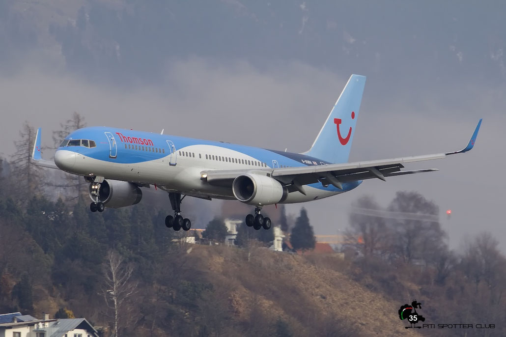G-OOBH B757-236 29944/872 Thomson Airways @ Innsbruck Airport 09.01.2016 © Piti Spotter Club Verona