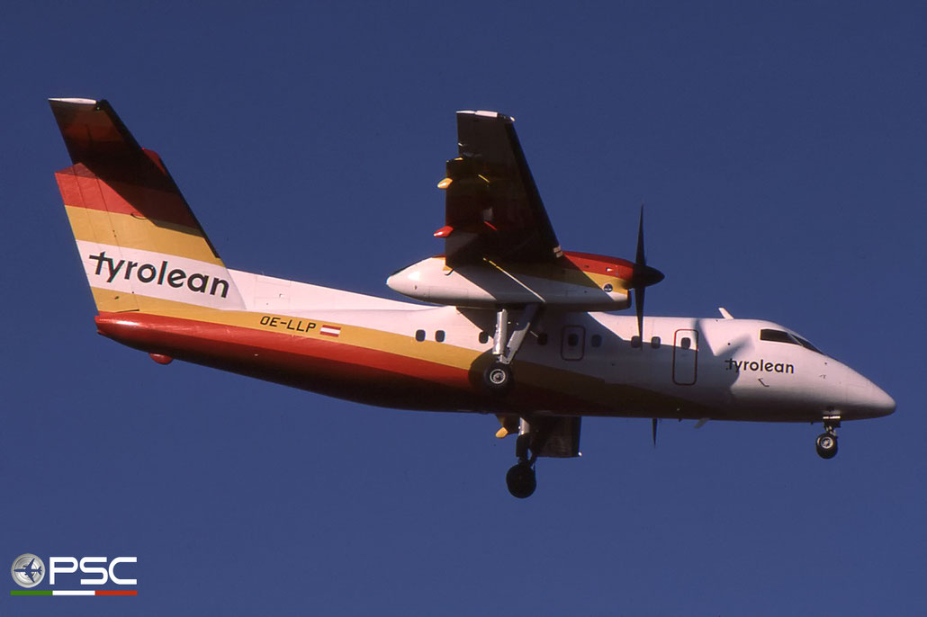 OE-LLP DHC-8-103 076 Tyrolean Airways © 2018 courtesy of Marco Ceschi - Piti Spotter Club Verona