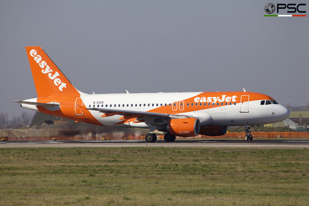 G-EZIX A319-111 2605 easyJet @ Aeroporto di Verona 04.2019  © Piti Spotter Club Verona