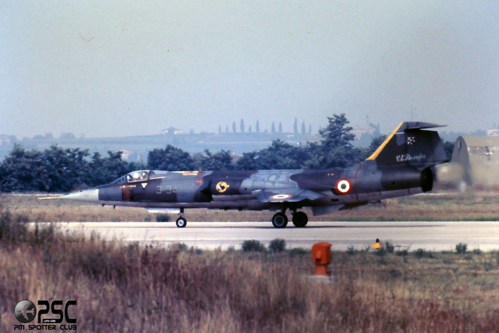 Gli F-104 del Terzo Stormo: 3-34 -  @ Aeroporto di Verona   © Piti Spotter Club Verona