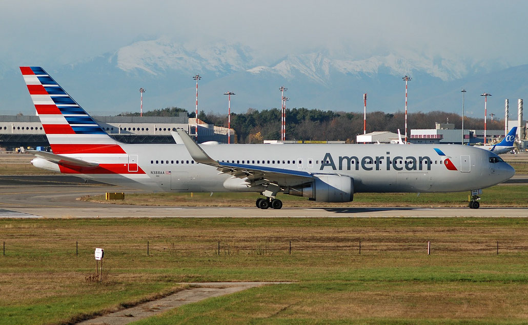 N388AA  B767-323ER  27448/563  American Airlines @ Milano Malpensa 2018 © Piti Spotter Club Verona 