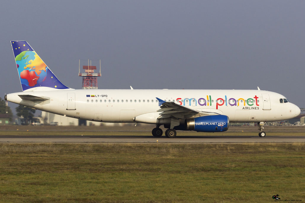 LY-SPD A320-232 990 Small Planet Airlines @ Aeroporto di Verona 10.02.2018  © Piti Spotter Club Verona