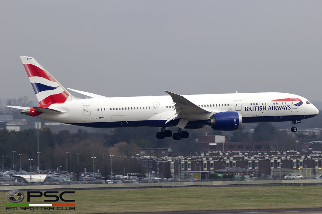 G-ZBKO B787-9 38631/481 British Airways @ London Heathrow Airport 14.02.2017 © Piti Spotter Club Verona